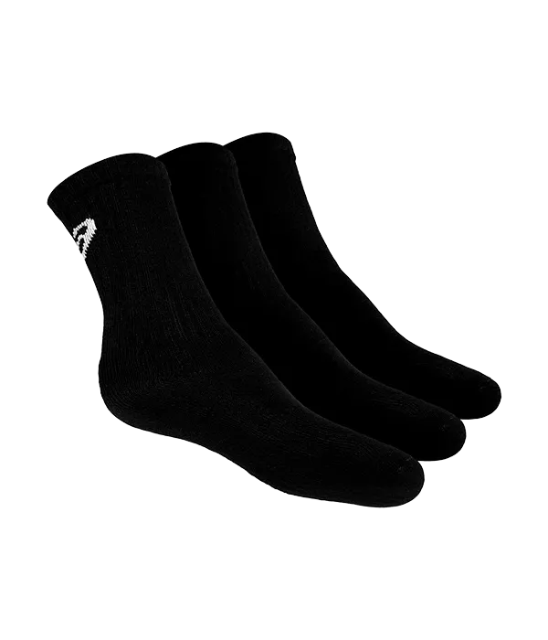 Socks Asics Crew (Pack x 3) Negro