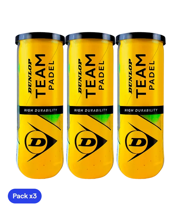 Balls  Dunlop Team Padel (Pack x3)