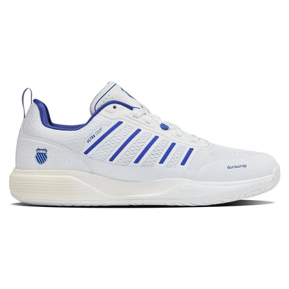 Men's Ultra Court Pickleball Shoes White and Dazzling Blue