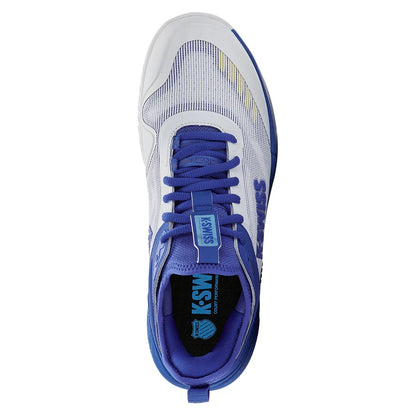 Men's Hypercourt Pinnacle Tennis Shoes White and Dazzling Blue