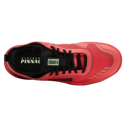 Men's Hypercourt Pinnacle Tennis Shoes Neon Lava and Black