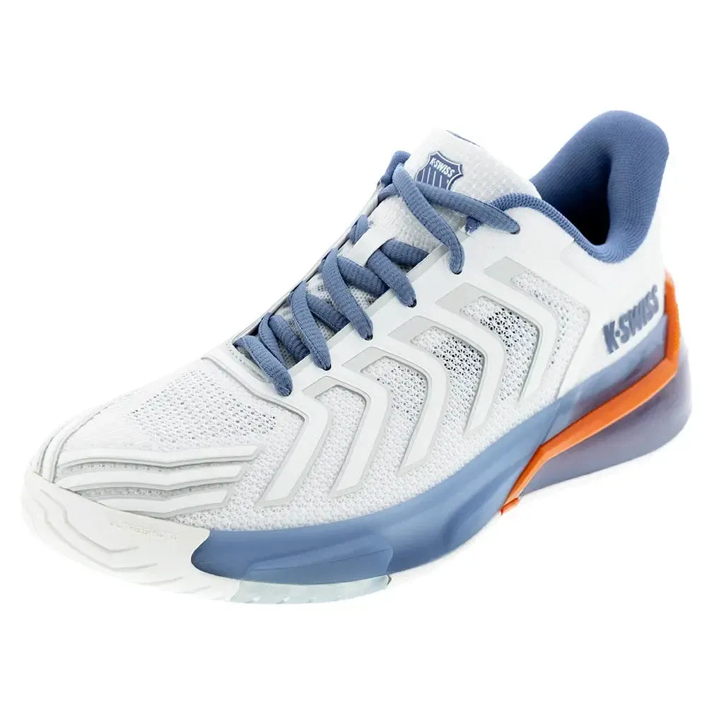 Men's Ultrashot 4 Tennis Shoes Lucent White and Infinity-Footwear-K-Swiss-04437-139U25copy-Tennis Express