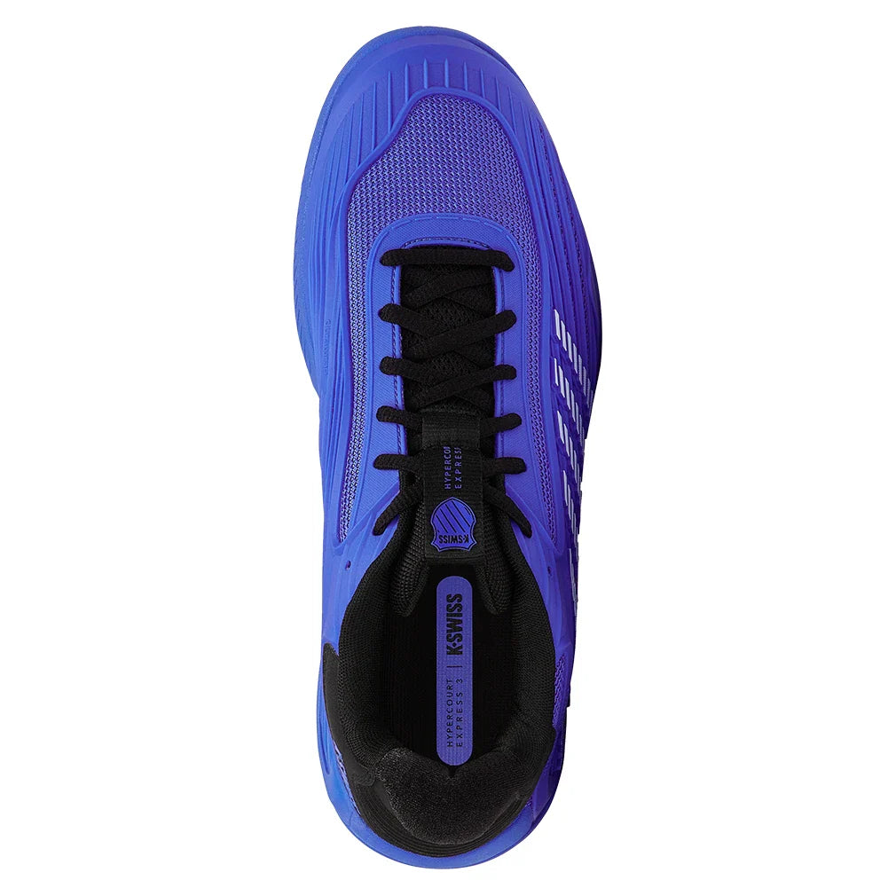 Men's Hypercourt Express 3 Tennis Shoes Dazzling Blue and Black