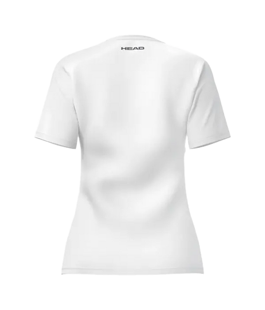 Camiseta HEAD Club 25 Tech Mujer White 2025