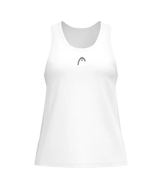 Camiseta Tirantes Head Club 25 Tech Mujer White 2025