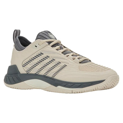 Men's Hypercourt Supreme 2 Tennis Shoes Whitecap Gray and Turbulence-Footwear-K-Swiss-09071-080U26-y-Tennis Express