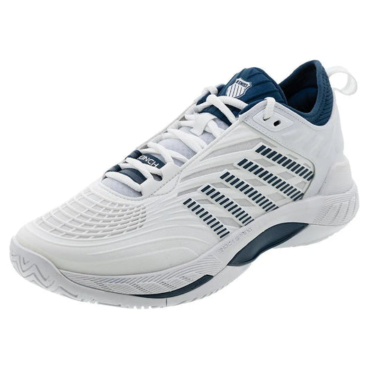 Men's Hypercourt Supreme 2 Tennis Shoes White and Stargazer-Footwear-K-Swiss-09071-135-M-Tennis Express