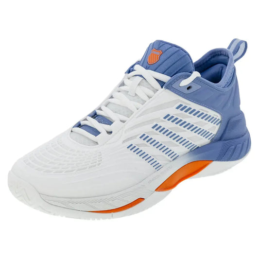 Men's Hypercourt Supreme 2 Tennis Shoes Lucent White and Infinity-Footwear-K-Swiss-09071-139U25copy-Tennis Express