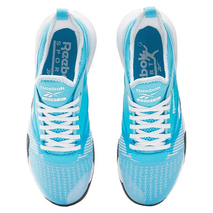 Unisex Nano Court Training Shoes Future Cyan and White