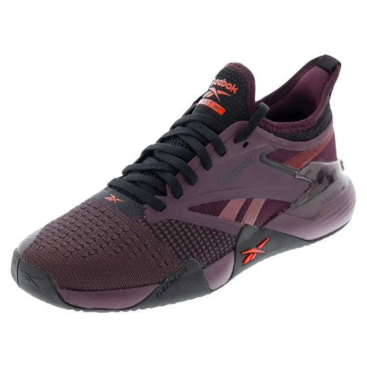Women's Nano Court Training Shoes Black Cherry and Black-Footwear-Reebok-100231714-U25copy-Tennis Express