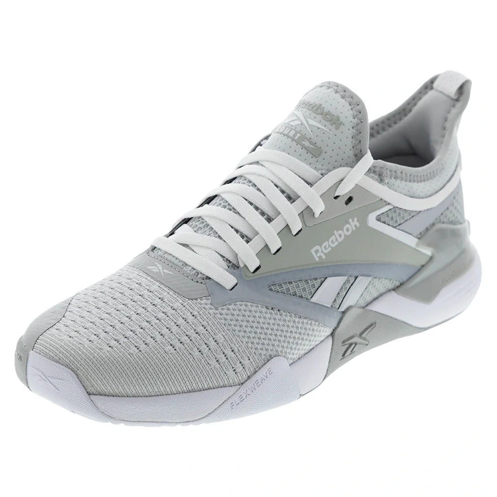 Unisex Nano Court Training Shoes Grey and White-Footwear-Reebok-10024471701copy-Tennis Express