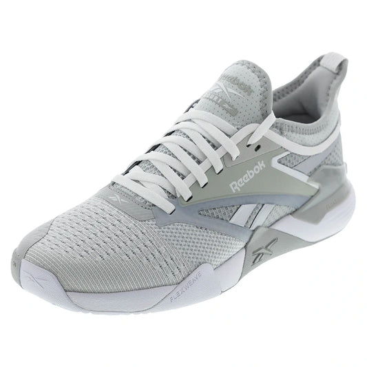 Unisex Nano Court Training Shoes Grey and White-Footwear-Reebok-10024471701copy-Tennis Express