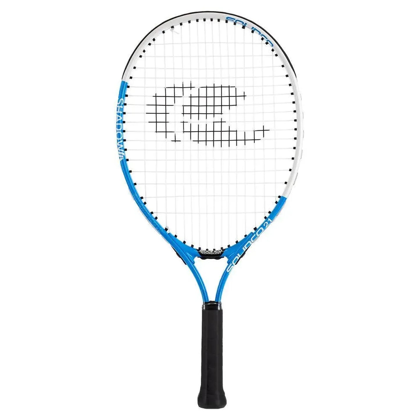 Shadow 21 Inch Aluminum Junior Racquet White and Blue-Racquets-Solinco-100804-DEFAULT-L-Tennis Express