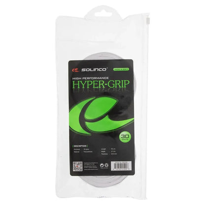 Hyper Extra Tacky Tennis Overgrip White 30 Pack-Accessories-Solinco-100905-DEFAULT-L-Tennis Express
