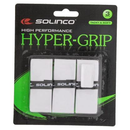 Hyper Extra Tacky Tennis Over Grip White 3 Pack-Accessories-Solinco-100907-DEFAULT-L-Tennis Express