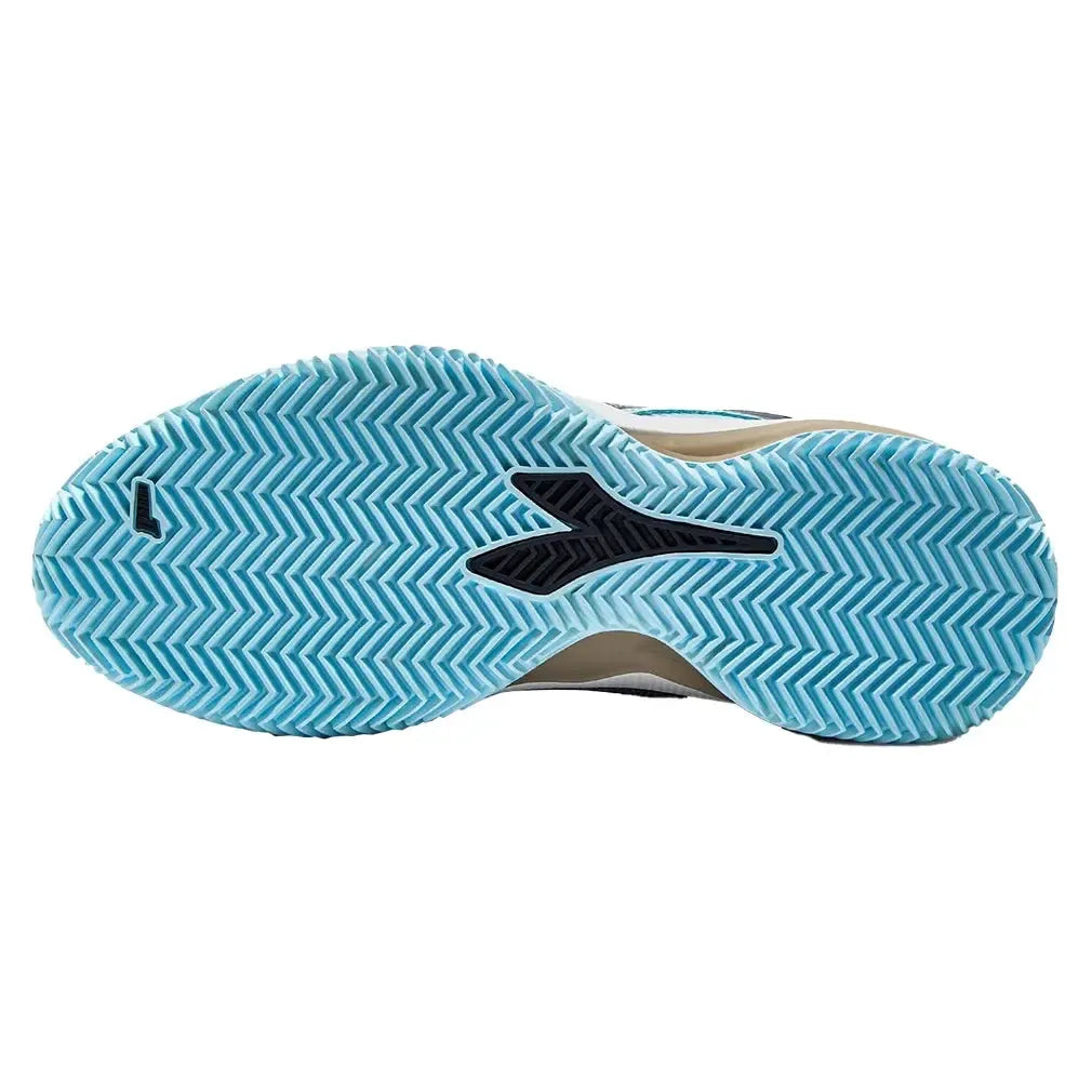 Women's Blushield Torneo 3 Clay Tennis Shoes Corydalis Blue and Black Iris