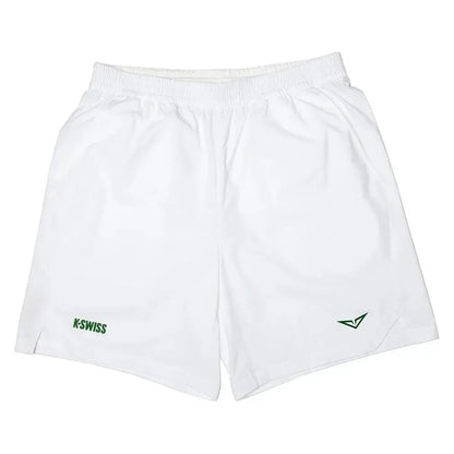 Men's Rublev WIM Tennis Shorts White-Apparel-K-Swiss-1012019-101F25_9b91a88c-324d-4492-9c59-aeed53dc398c-Tennis Express