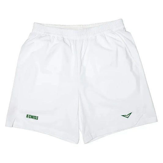 Men's Rublev WIM Tennis Shorts White-Apparel-K-Swiss-1012019-101F25_9b91a88c-324d-4492-9c59-aeed53dc398c-Tennis Express