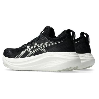 Women's GEL-Nimbus 27 Running Shoes Black and Lake Grey