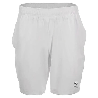 Men's SB Sport Game 7 Inch Tennis Short White-Apparel-Sofibella-101616-DEFAULT-L-Tennis Express