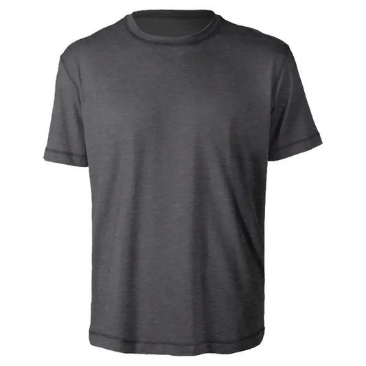 Men's SB Sport Classic Fit Short Sleeve Tennis Crew Grey Melange-Apparel-Sofibella-101622-DEFAULT-L-Tennis Express