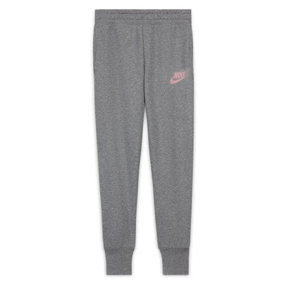 Girls' Sportswear Club French Terry Pants-Apparel-Nike-102130-093_CARBON_HTELM_PK-L-Tennis Express