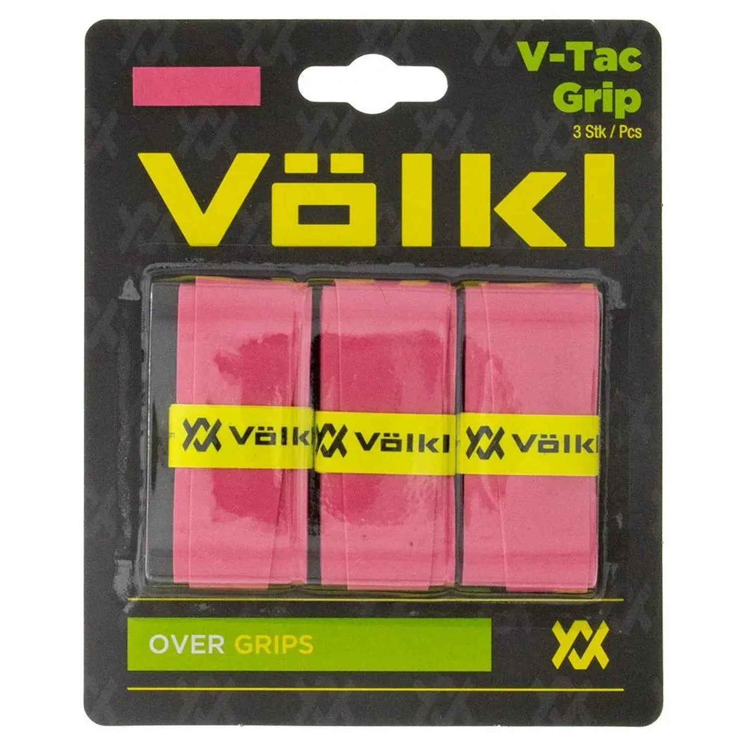 V-Tac Tennis Overgrip 3 Pack Pink-Accessories-Volkl-102875-DEFAULT-L-Tennis Express