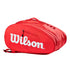 WILSON SUPER TOUR Padel White/RedPadel Bag Bolsas Wilson