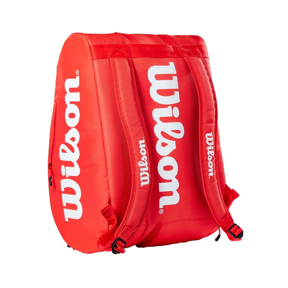 WILSON SUPER TOUR Padel White/RedPadel Bag Bolsas Wilson