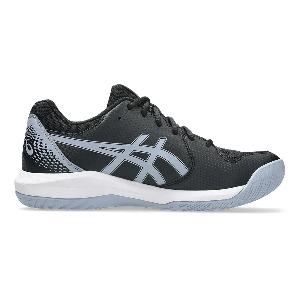 Men's GEL-Dedicate 8 Tennis Shoes Black and Grey Blue
