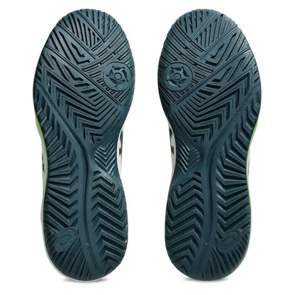 Men's GEL-Dedicate 8 Pickleball Shoes Cream and Tranquil Teal