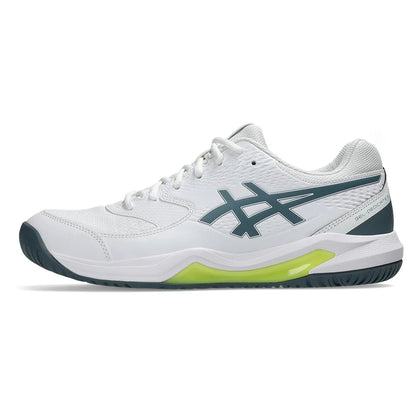 Men's GEL-Dedicate 8 2E Width Tennis Shoes White and Ironclad