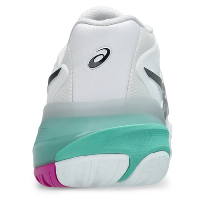Men's GEL-Resolution X Tennis Shoes White and Aurora Green