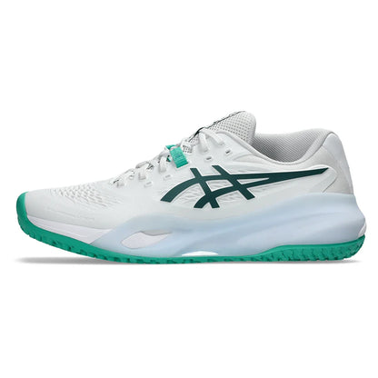 Men's GEL-Resolution X Omnicourt Tennis Shoes White and Dark Neptune