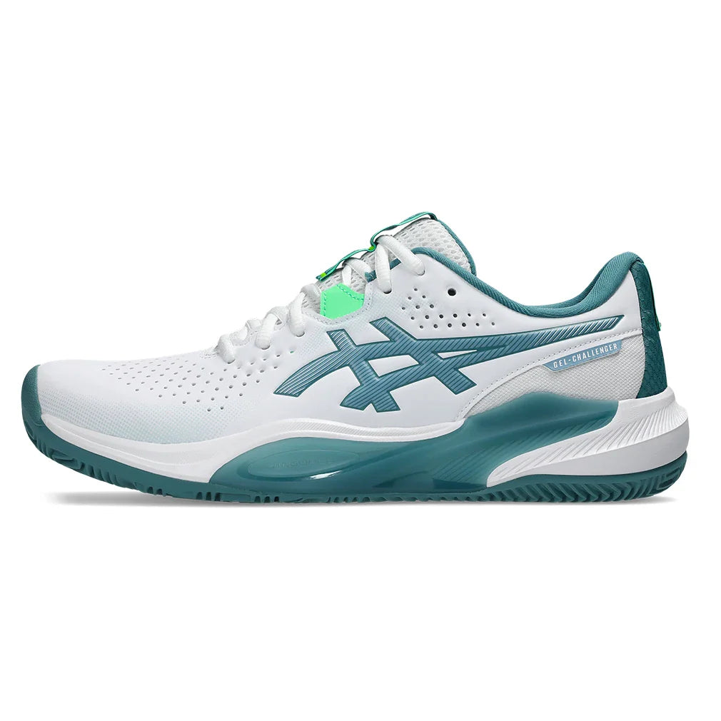 Men's GEL-Challenger 15 Padel Shoes White and Misty Pine