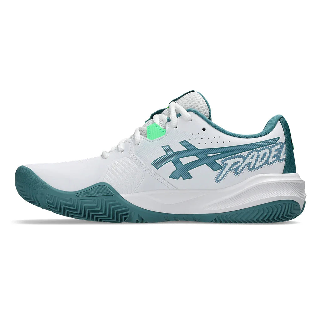 Men's GEL-Challenger 15 Padel Shoes White and Misty Pine