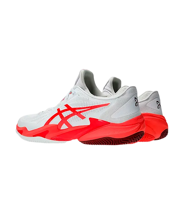 Padel Shoes Asics Court FF 3 Novak Clay White/Electric Red 2025