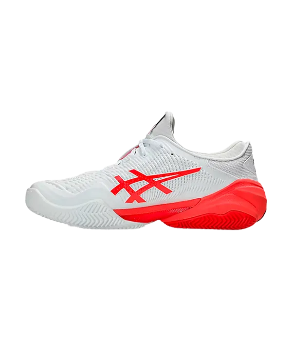 Padel Shoes Asics Court FF 3 Novak Clay White/Electric Red 2025