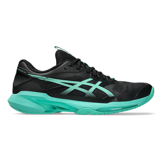 Men's Solution Speed FF 4 Tennis Shoes Black and Aurora Green
