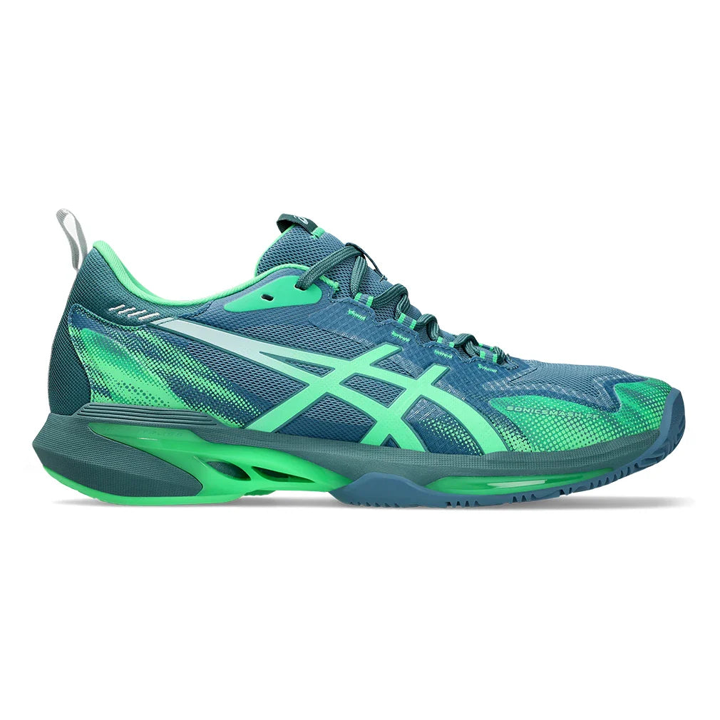 Men's SonicSmash FF Padel Shoes Saba Blue and Vital Green