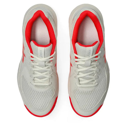 Women's GEL-Dedicate 8 Pickleball Shoes Cream and Flash Red