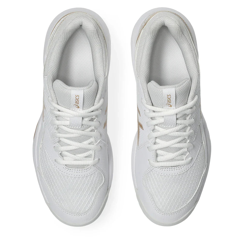 Women's GEL-Dedicate 8 Pickleball Shoes White and Champagne