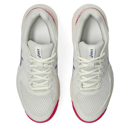 Women's GEL-Dedicate 8 Tennis Shoes Cream and Dark Cobalt