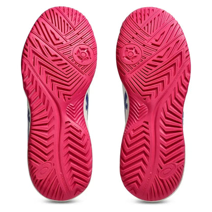 Women's GEL-Dedicate 8 Tennis Shoes Cream and Dark Cobalt