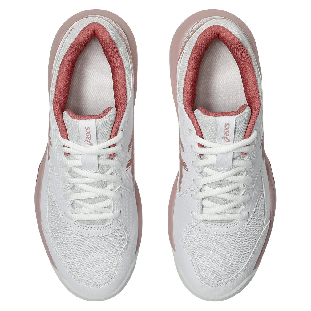 Women's GEL-Dedicate 8 Tennis Shoes White and Rose Rouge