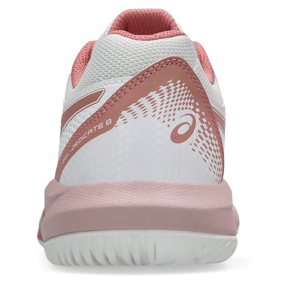 Women's GEL-Dedicate 8 Tennis Shoes White and Rose Rouge