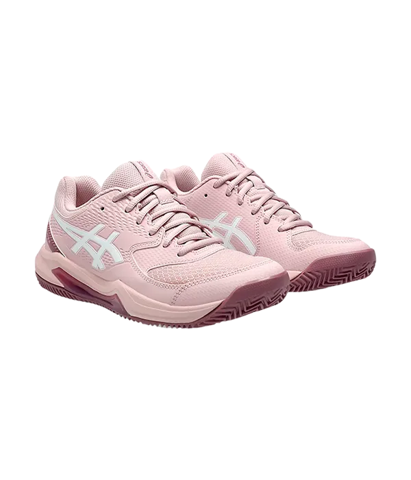 Padel Shoes Asics Gel-Dedicate 8 Clay Mujer Watershed Rose/White