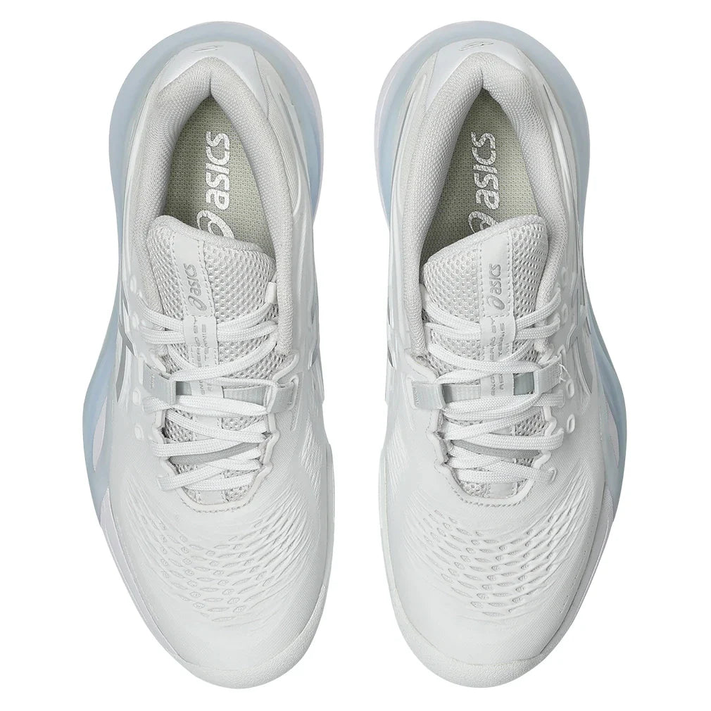 Women's GEL-Resolution X Clay Tennis Shoes White and Pure Silver