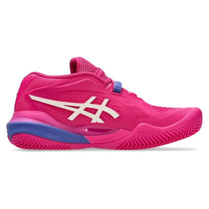 Women's GEL-Resolution X Clay Tennis Shoes Bright Rose and Cream
