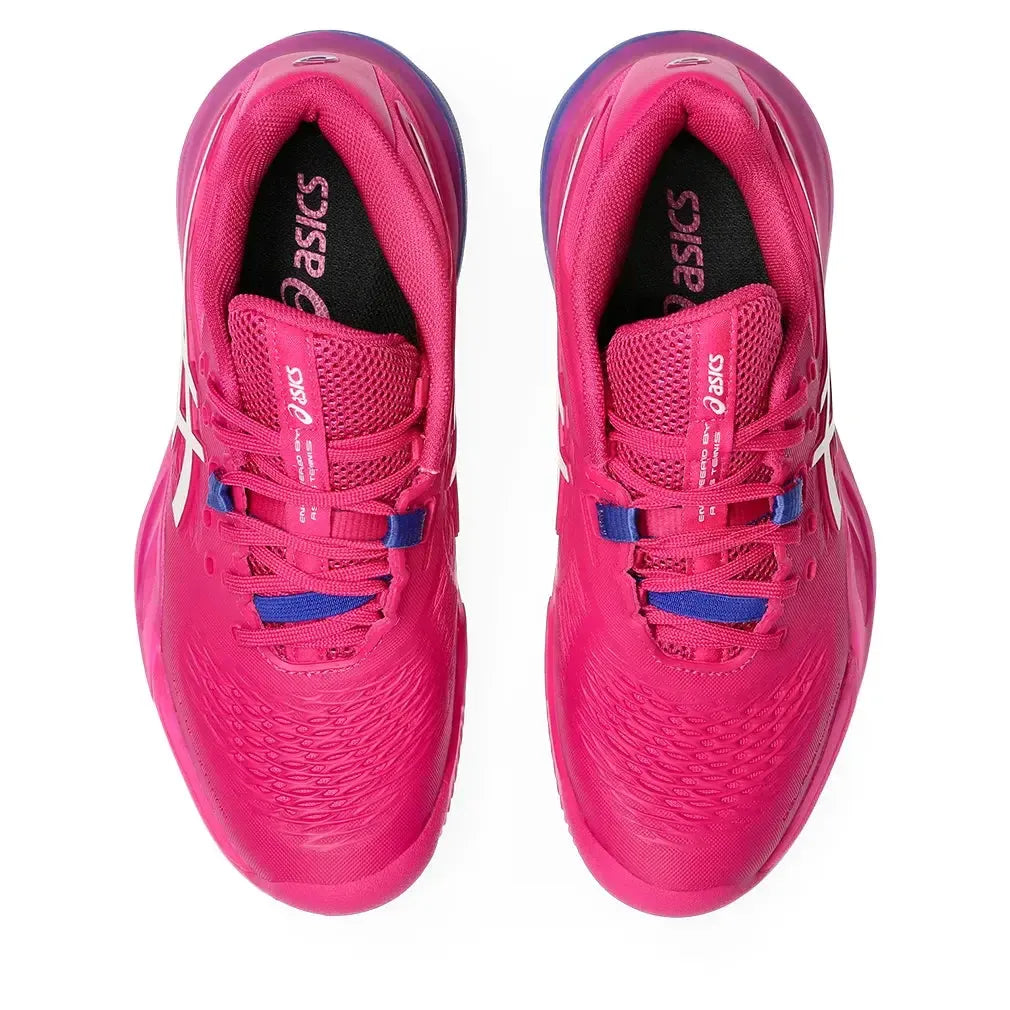 Women's GEL-Resolution X Clay Tennis Shoes Bright Rose and Cream